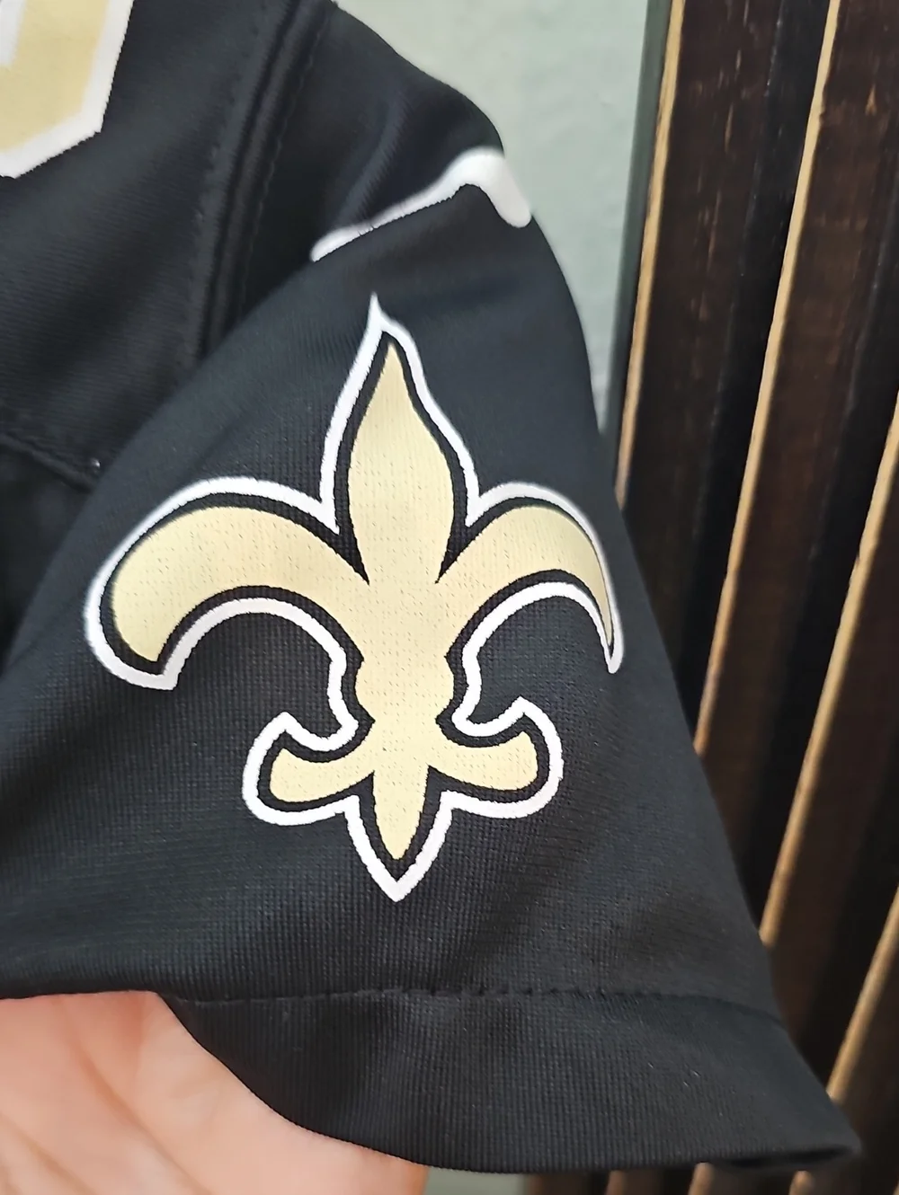 Nike Black and Gold Kids Football Jersey #9 Brees